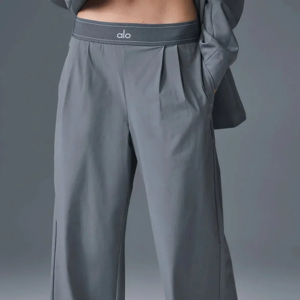 ALO Yoga Suit Up Trouser Steel Grey (Regular)💋💋 - Picture 1 of 8